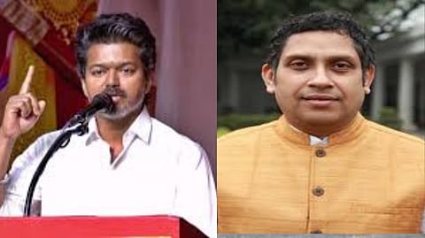 Praveen Chakravarty, Rahul Gandhi's right hand man, meet with TVK Vijay, causing a stir in political circles