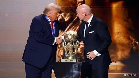 US President Donald Trump has been awarded FIFA's New Peace Prize at Draw in 2026 Mens Football World Cup