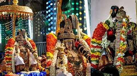 'Pagal Pathu' festival commenced at Srirangam Ranganathar Temple in connection with Vaikuntha Ekadashi 2025 Araiyar Sevai in Tamil