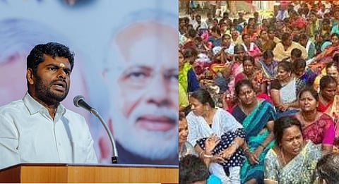 Annamalai condemns DMK govt, to crackdown secondary school teachers protesting for their demands and arrested them