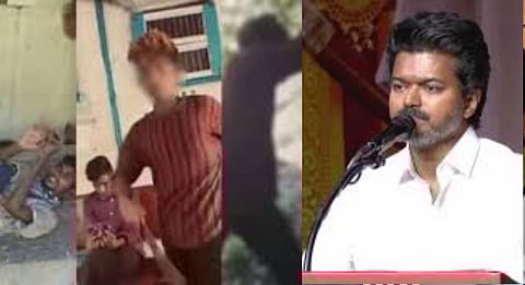 TVK Vijay condemned incident youth was attacked in Tiruttani Electric train, criticized DMK government for failing to control the circulation of drugs
