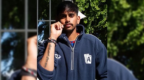 New Zealand Cricketer Adithya Ashok Tattoo on Rajinikanth's Padayappa Movie Dialogue Tattoo Goes Viral News in Tamil