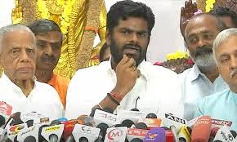 Annamalai criticized film Parasakthi for exposing the betrayal committed by the Congress to people of Tamil Nadu
