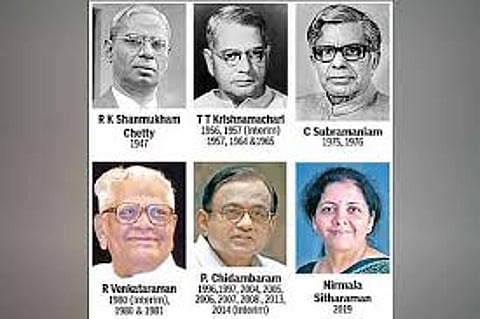 contribution made by Tamils, from Shanmugam Chettiar to Nirmala Sitharaman, in presenting the Union Budget