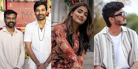 Actor Dhanush D55 Cast & Crew Updates Director Rajkumar Periasamy Pooja Hegde Music Director Sai Abhyankkar D55 Movie Update in Tamil