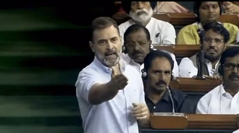 Congress MP Rahul Gandhi break the rules in Parliament