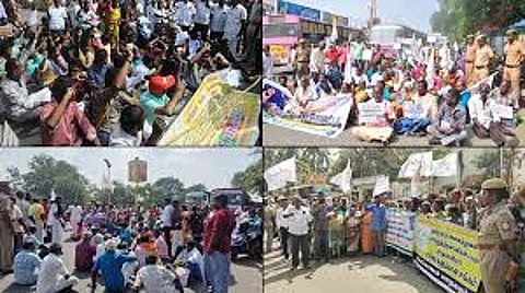 Police lock disabled people in bus for 14 hours for protest against DMK Government in Chennai Commissioner Office