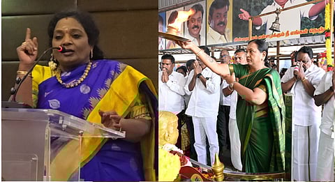 DMDK DMK alliance 2026 to sail on sinking ship. Tamilisai Soundararajan expressed his condolences to Premalatha
