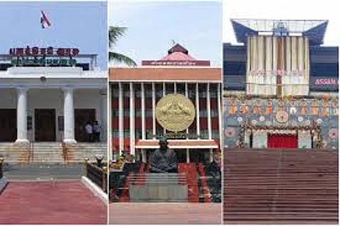 Assembly elections in the states of Puducherry, Kerala, and Assam will be held tomorrow.