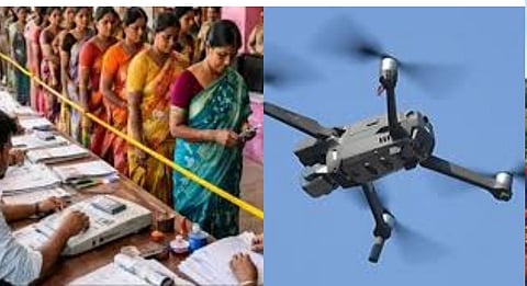 Election Commission is considering using drone cameras to monitor voting in Tamil Nadu to ensure fair voting