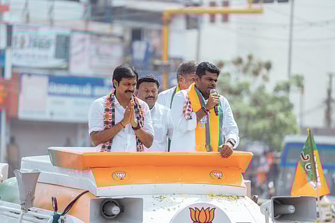 Annamalai urged people to remember when voting, as law and order deteriorated in Tamil Nadu ilast five years