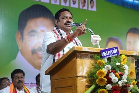 Edappadi Palaniswami, requested the people to vote for the ADMK alliance
