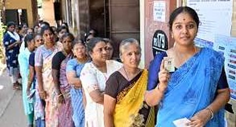 electronic ballot boxes used in the voting have been placed in the centers with heavy security