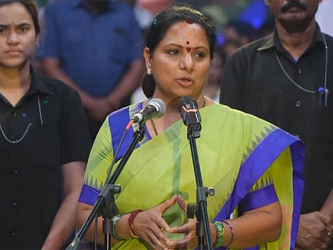 Kavita has created a storm in Telangana politics by starting a new party to rival her father and brother