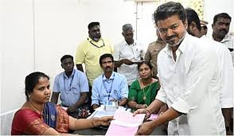 High Court dismissed a petition seeking an inquiry into Vijay's statement in his nomination papers