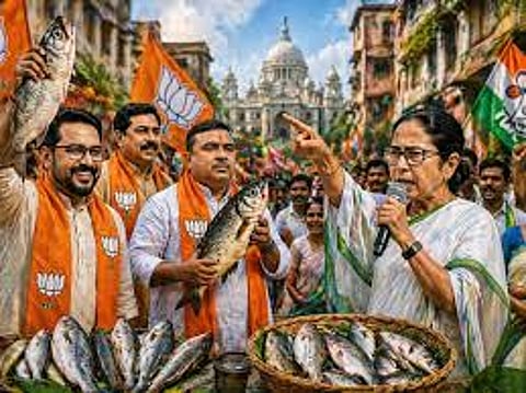 West Bengal assembly elections, the Trinamool Congress and the BJP used fish politics to garner votes