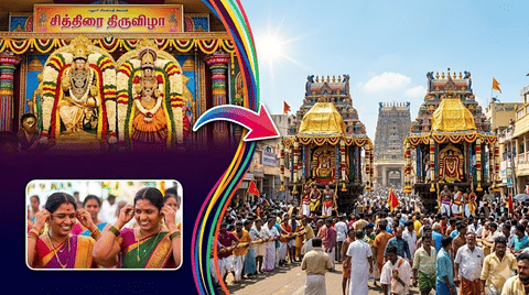 Madurai reverberates with the Chariot Festival following the divine wedding of Meenakshi and Sundareshwarar!