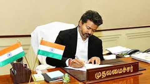 CM Vijay demonstrated precise political technique by taking over DMK's women's rights fund and ADMK's Amma Canteens.