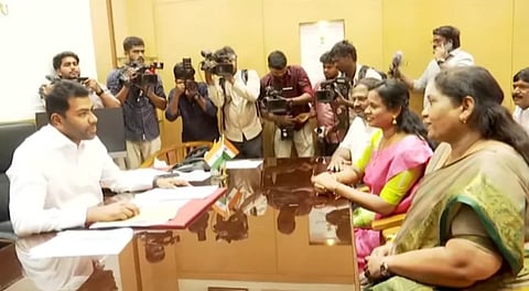 Three MLAs from Velumani's faction have resigned from their posts and joined the TVK