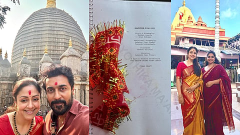 Success of the film 'System': Jyothika offers prayers at a renowned temple alongside her husband Suriya!