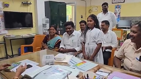 A TVK MLA sets an example! Elangovan enrolls his daughter in a government school, bypassing private schools.