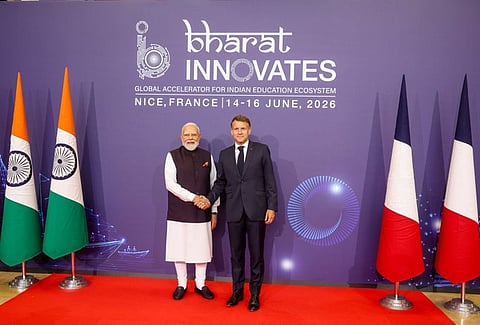 Prime Minister Modi and French President Macron participated in the 'New Innovations of India' conference held in France