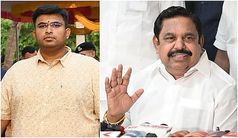 "I categorically state that my son Mithun will not enter politics," said Edappadi Palaniswami