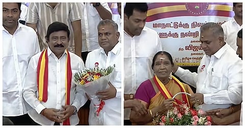 Anand, Aadhav Arjuna assured those who joined TVK from other parties will receive positions at appropriate time