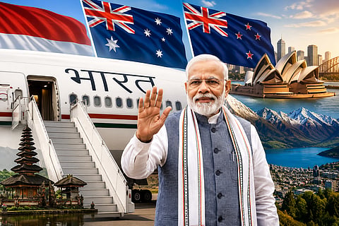 Prime Minister Narendra Modi has embarked on a state visit to three countries