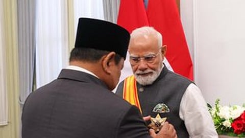 Indonesian government honored Prime Minister Modi, with the prestigious "Bintang Adipurna" award