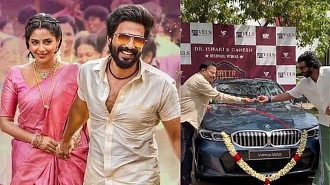 Gatta Kusthi 2 Box Office Vishnu Vishal Gifted BMW Car By Ishari K Ganesh
