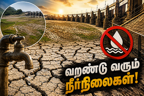 no release of Cauvery water, water bodies in Delta districts drying up, water for livestock become uncertain.