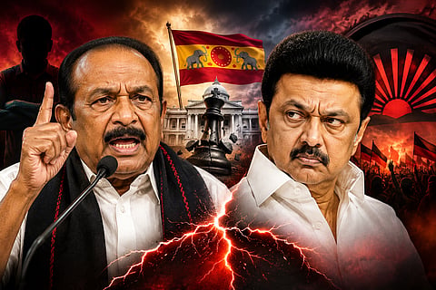 Vaiko openly challenged DMK alliance, "Is there a plot to topple govt? Go ahead and try it if you can."