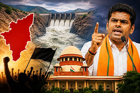 Annamalai sharply criticized Central Government backing down on Mekedatu dam issue for political reasons