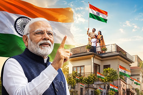PM Modi called national flag hoisted at every home on the occasion of Independence Day