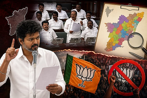 BJP has questioned the urgency of bringing a separate resolution regarding constituency delimitation