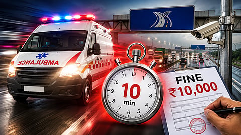 10-minute deadline for ambulances; Rs 10,000 fine for failure to comply