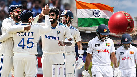 The Indian team achieved a magnificent victory by 165 runs in the first Test match against Sri Lanka