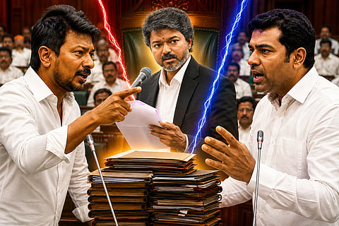 Heated exchange between Udhayanidhi Stalin and Aadhav Arjuna in the Legislative Assembly!