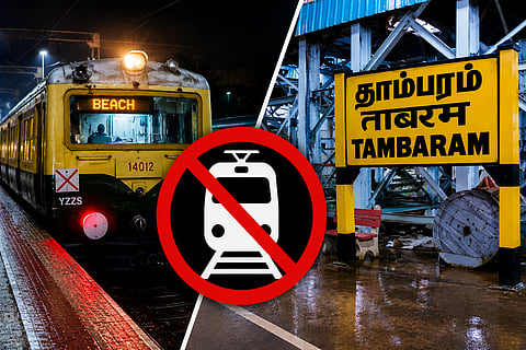 Attention train passengers: Night trains between Beach and Tambaram cancelled starting the 25th.