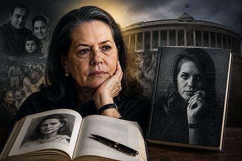 Sonia Gandhi movingly, eloquently chronicled her life's journey "the story of the beautiful nation