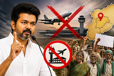 Chief Minister Vijay announced that the Parandur airport project will be dropped