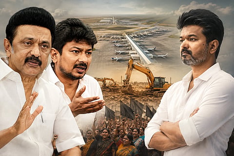 Parandur Airport Project Cancelled: Stalin and Udhayanidhi Slam Vijay Government; Issue Sparks Political Controversy