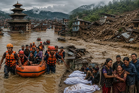 death toll from flash floods in Nepal has risen to 175. more than 750 people are missing.