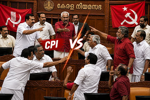 Fights Between cpm and cpi in kerelam assembly regarding deputy opposition leader position