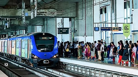 month of August alone, 10.04 million people traveled on the Chennai Metro
