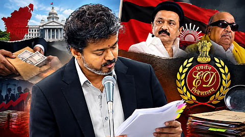 CM Vijay caused a stir in Legislative Assembly by vehemently reading out reports from Sarkaria Commission, ED