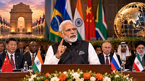 Prime Minister Modi categorically stated that the BRICS grouping is not against anyone