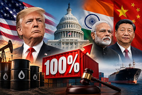 US Lawmakers Clear Bill Allowing 100% Tariffs on India, China Over Russian Energy Trade