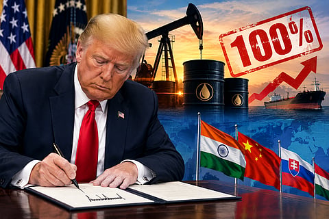 India and China Facing 100% Tariffs? Trump Signs New Law Over Russian Oil Purchases